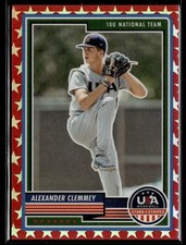 2023 Panini USA Baseball Stars & Stripes Red #43 Alexander Clemmey /149