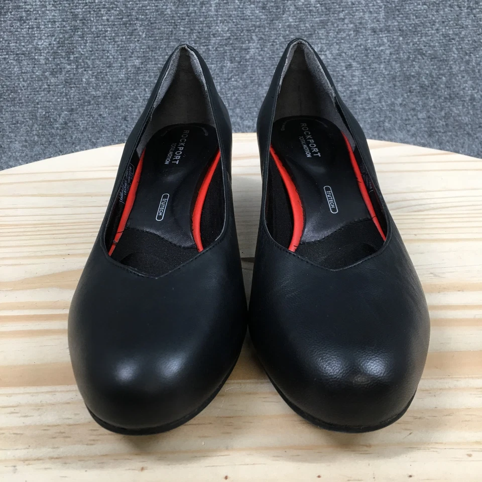 Zapatos de salón Rockport para mujer 10 N Total Motion Block de cuero negro Foto 4 de 4
