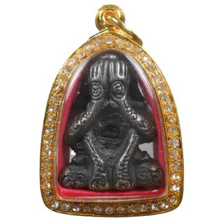 PERFECT OLD AMULET PHRA PIDTA LP THNGTHAW HOT PENDANT VERY RARE FROM SIAM