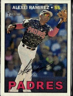 2016 Topps Heritage #606b Alexei Ramirez Action Image