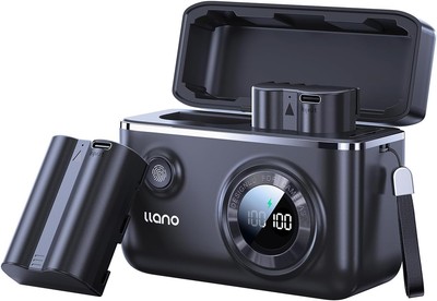 2er 2400 mAh EN-EL3e Akkus USB-C + Dual-Ladegerät Nikon D50-D700 Digitaldisplay
