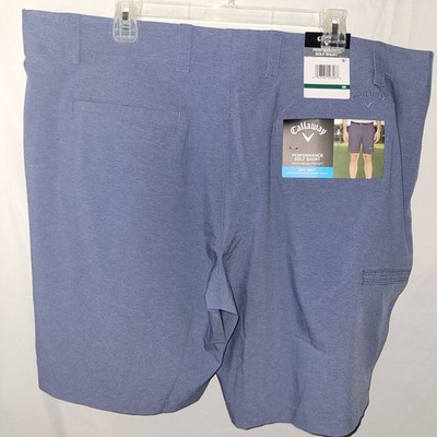 Callaway Blue Performance Golf Short - Size 40 - with Media Pocket - Opti-Dry