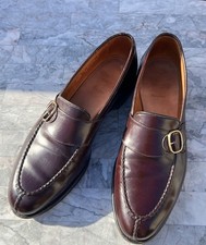 Allen Edmonds Rawlins; Monk Strap Buckle Loafers Size 11 1/2D Burgundy