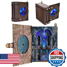 CCCDF Magic Book Nook Kit, DIY Miniature Dollhouse Booknook Kit, Bookend Bookshe