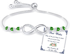 Bracciale Donna Argento Infinito Braccialetto Cuore Zircone Regolabile Regalo Do