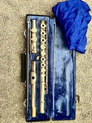 Gemeinhardt Flute Model 3 Open Hole Silver #410677 With Hard Case/Cleaning Tools