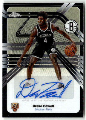 Topps NBA Chrome 2025 No. NS-DP Drake Powell Rookie Next Stop Auto