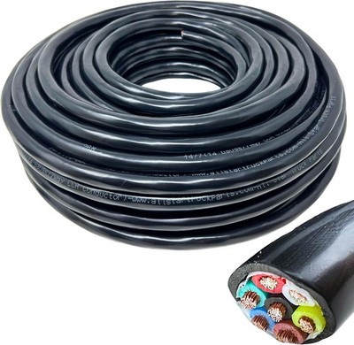 7 Way RV Trailer Cable 100FT Copper Clad Aluminum