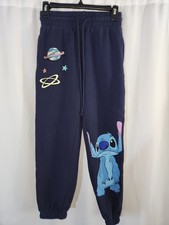 Disney Navy Blue Stitch Sweatpants for Kids Size XS fun festive warm comfy