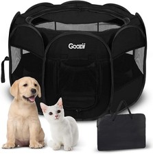 Kitten Cat Playpen for Indoor Cats Enclosed Portable Foldable Pet Dog