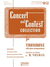Concert and Contest Collection for Trombone: Solo Part W/CD (English) Paperback 