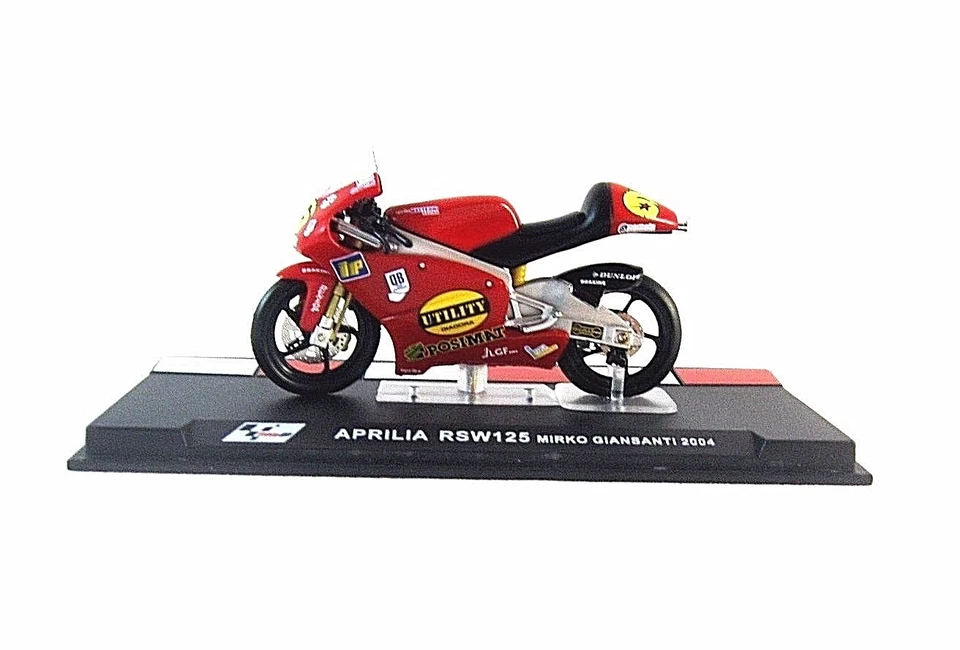 APRILIA RSW 125 #6 RED IXO ALTAYA 1:24 DIECAST MOTORCYCLE COLLECTOR'S MODEL, NEW - Image 2 of 4