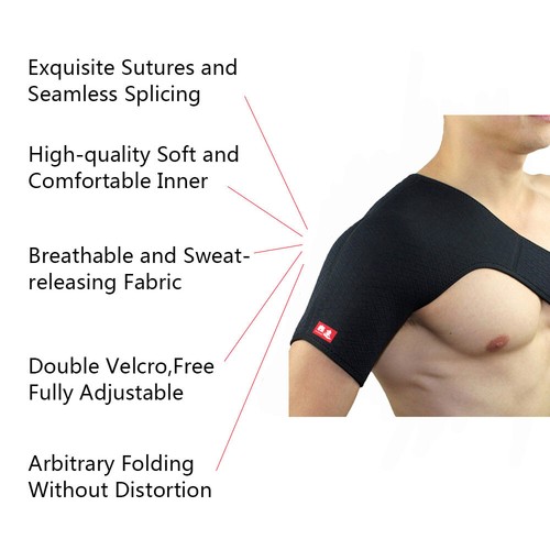 Kuangmi Single Shoulder Support Back Brace Strap Injury Arthritis Pain Belt Pad - Picture 5 of 6