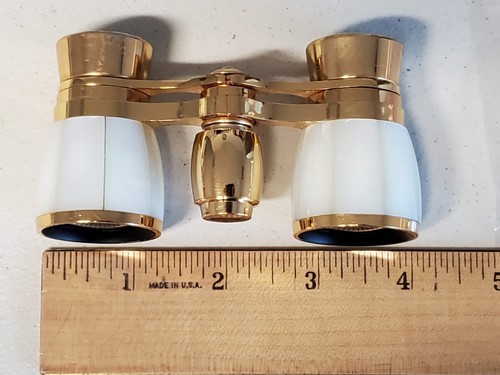Vintage Selsi Opera Glasses Original Box & Bag No.213 3x25 White Japan - Picture 19 of 20