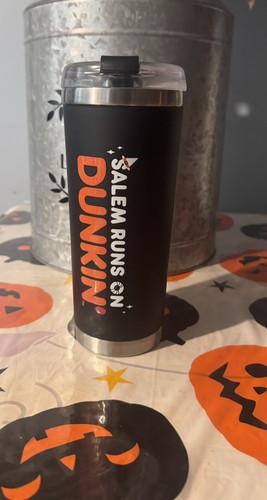 SALEM Runs On Dunkin’ Donuts WITCHES HAT Mug Tumbler - RARE collectible 24