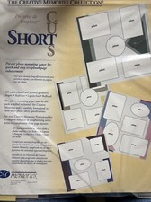 Creative Memories Short Cuts 225 Solid-Colored And Printed Geometric Shapes NEW