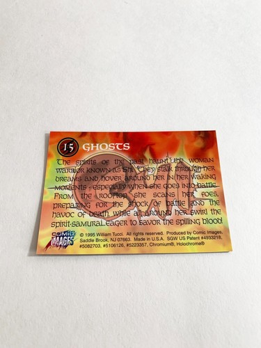 Ghosts 1995 Comic Images William Tucci Shi Chromium Card # 15 - Bild 2 von 2