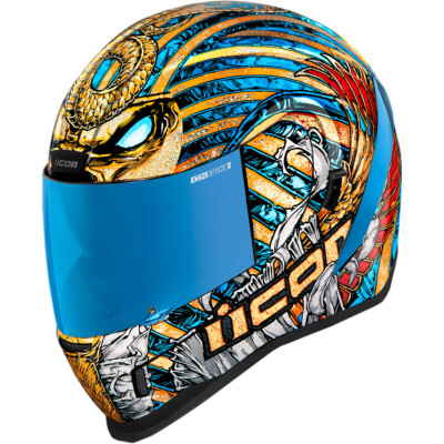 ICON AIRFORM PHARAOH MUMMY MOTORCYCLE CRASH HELMET LID ACU ICON AIRFORM PHARAOH MUMMY MOTORCYCLE CRASH HELMET LID ACU