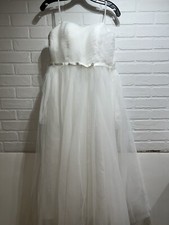 NWT! RYANTH White Classic Ribbon Bow Bridal Gown Formal Dress Size 4 WHITE