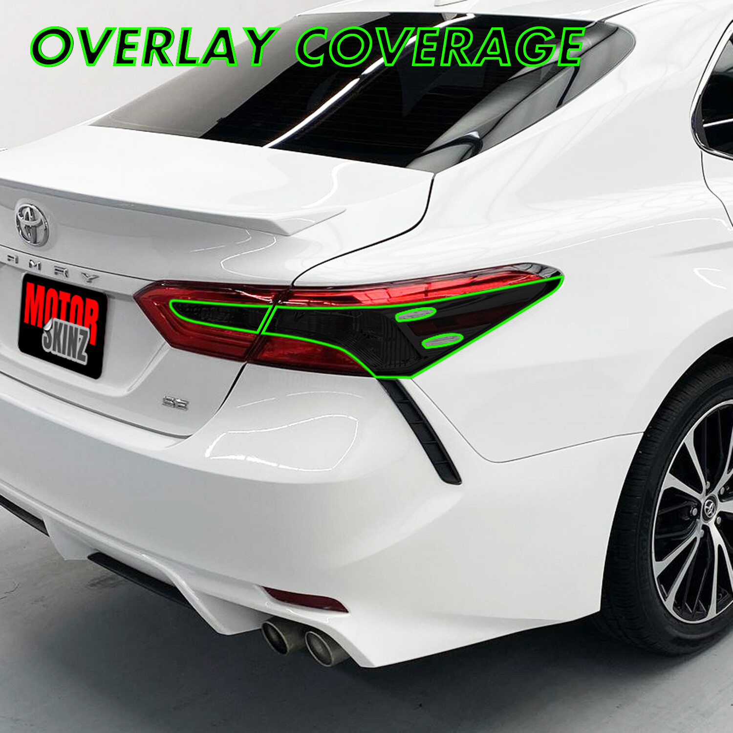 Smoke Vinyl Tail Light Overlays For 2016-2017 Honda Accord - Turn Signal & Reverse Tint