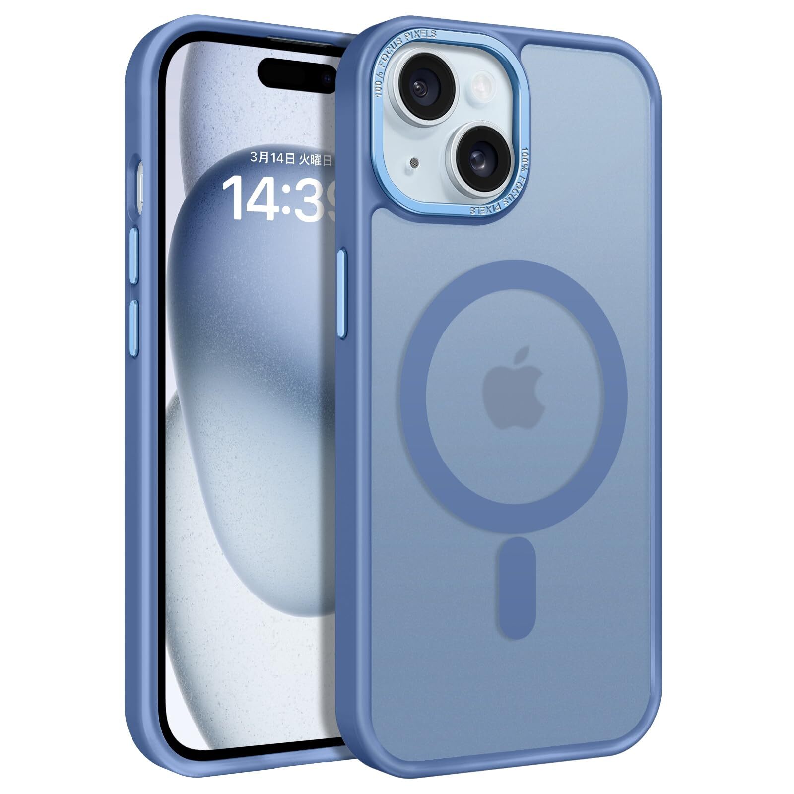 BENTOBEN for iPhone 15 Case MagSafe Compatible Wireless Charging Matte Feel 998-image