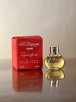 S.T. DUPONT SIGNATURE Pour Femme Women EDP 5ml Splash TRAVEL MINI SAMPLE (D12