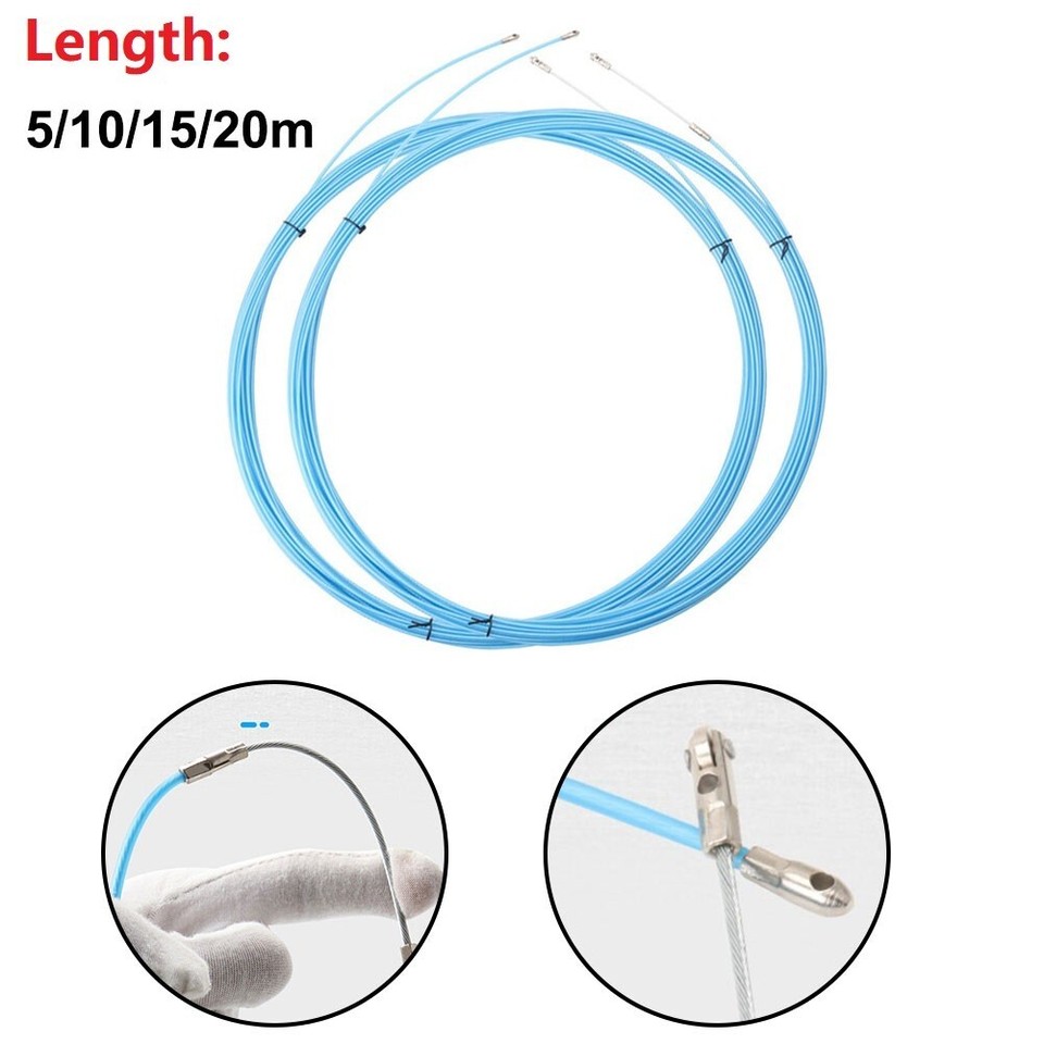 Ergonomic Cable Push Puller Tool Set 3mm Duct Tape Conduit Electric