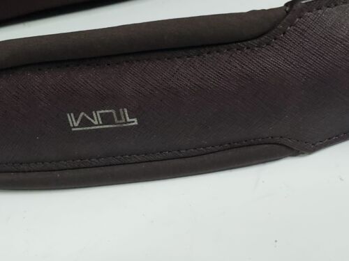 TUMI Arrive Narita Slim Nylon/Leder Laptop Aktentasche Tasche Maroon - Bild 4 von 8