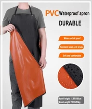Waterproof Apron Rubber Vinyl Heavy Duty 43" x 31" Plastic Apron Keeps You Clean