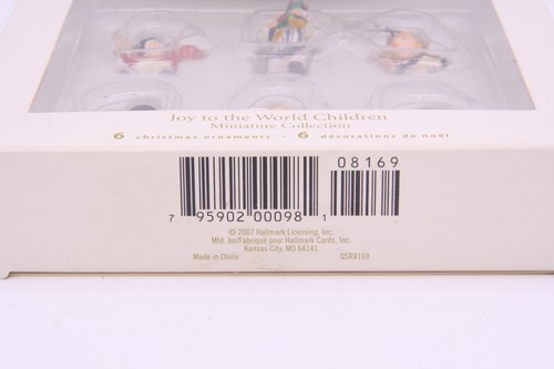 Hallmark Miniature Ornaments Joy To The World Children - Set Of 6 2007 Boxed - Picture 7 of 11