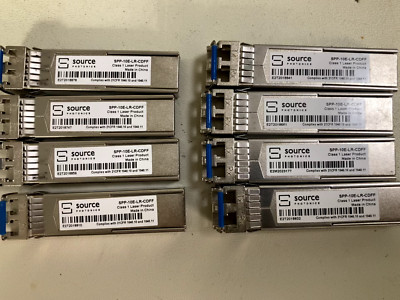 Lot of 8 SOURCE SFP-10G-LR SPP-10E-LR-CDFP 10GBASE-LR Lite Transceiver ...