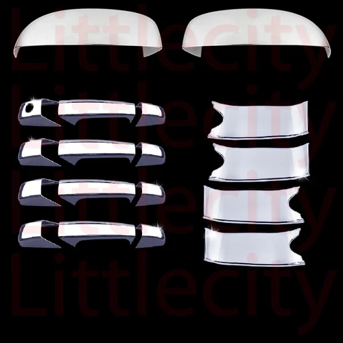 07 08 09 10 11 12 13 Silverado Tahoe Suburban Chrome 4 Door Handle+ Mirror Cover