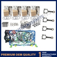 Rebuild Kit Compatible For Kubota V1305 V1305-b Engine Tractor + Connecting Rod