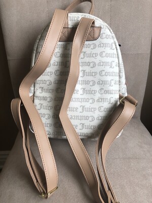 Juicy Couture Billboard Backpack Pecan White Beige Mini  display picture 2