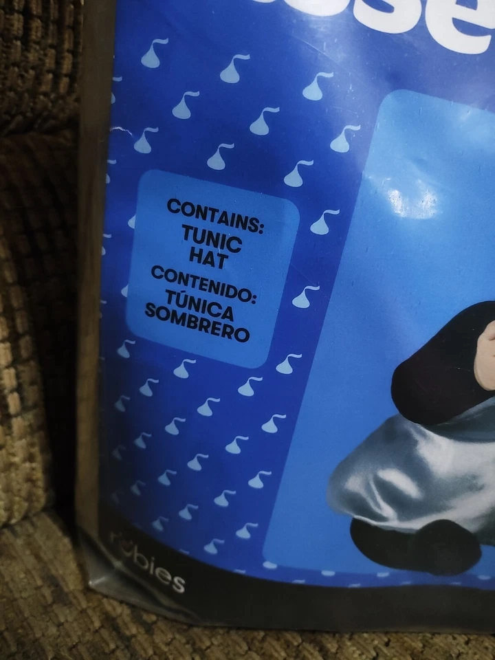 Rubie's Hershey's Kisses Bebé Disfraz Chocolate Túnica y Sombrero 6 a 12mos Halloween Foto 2 de 4