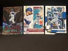 2022 Donruss Unleashed Mookie Betts #UL-4 & Diamond Kings#27 + Base #211 Dodgers