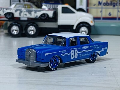 1962 MERCEDES-BENZ 220 SE CAR MATCHBOX Blue Custom Lowered and
