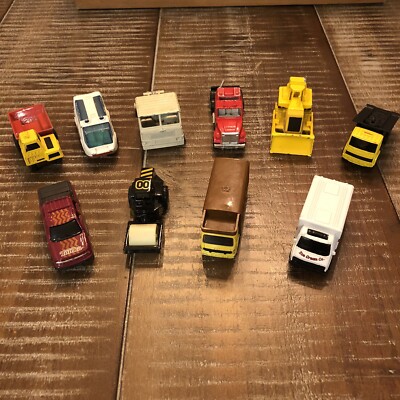 Vintage Diecast Car Lot Matchbox Majorette Hot wheels And More Lot Of 10 1979-00