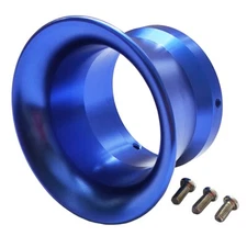 50mm Motorbike Carburetor Interface CNC Alloy Horn Wind Cup Blue Air Filter Cups