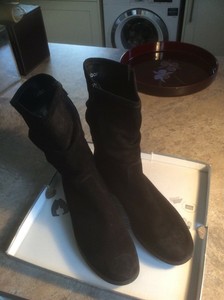 gabor black suede boots