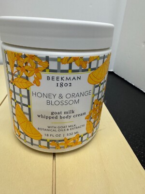 Beekman 1802 - Whipped Body Cream NWOT Honey & Orange Blossom 18 oz