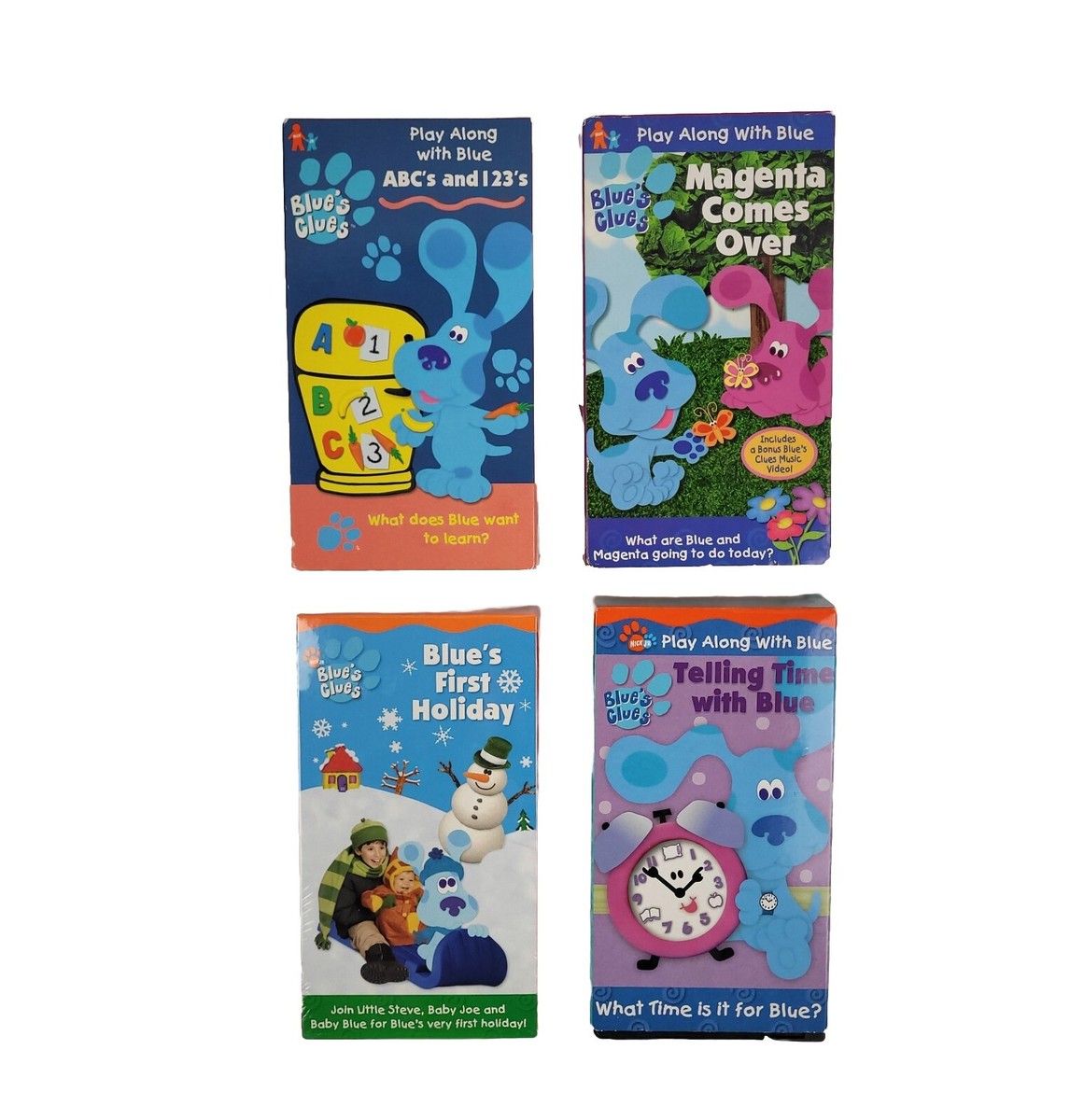 Blues Clues VHS VCR Tapes Lot Of 4 - Tested/Rewound | eBay