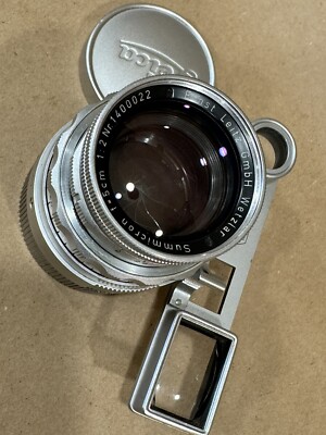 Leica 5cm F/2 Summicron Dual Range #1400022 M-Mount 1956 Lens W