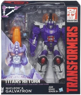 Transformers Nucleon & Galvatron Decepticons, Titans Rückkehr Class Voyager,