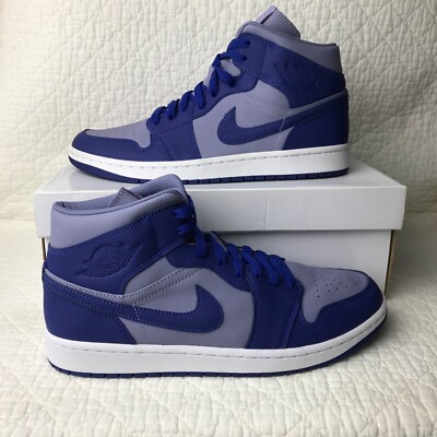 Nike Air Jordan Mid SE Shoes Women’s SZ 12 Iron Purple/Royal Blue  DH7821-500
