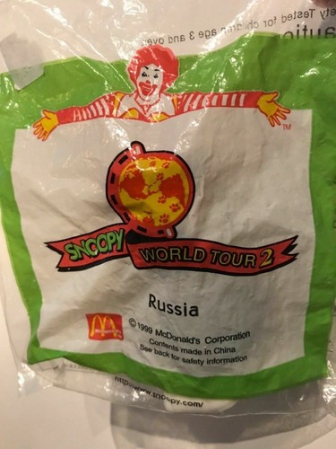 clearance sale Snoopy world tour 2 1999 series happy meal mcdonald unopened