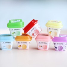 14PC Dollhouse Miniatures 1:12 Scale Pocket Food Drinks Yogurt Box Accessories