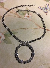 Vintage Rhinestone Choker Necklace Bridal Wedding Prom Jewelry Lot T-20