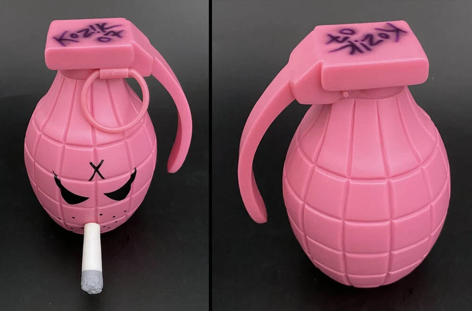 Frank Kozik FIRMADO Kidrobot 2009 5" Pink Sarge Big Mongers granada AUTOGRAFIADA Foto 2 de 4