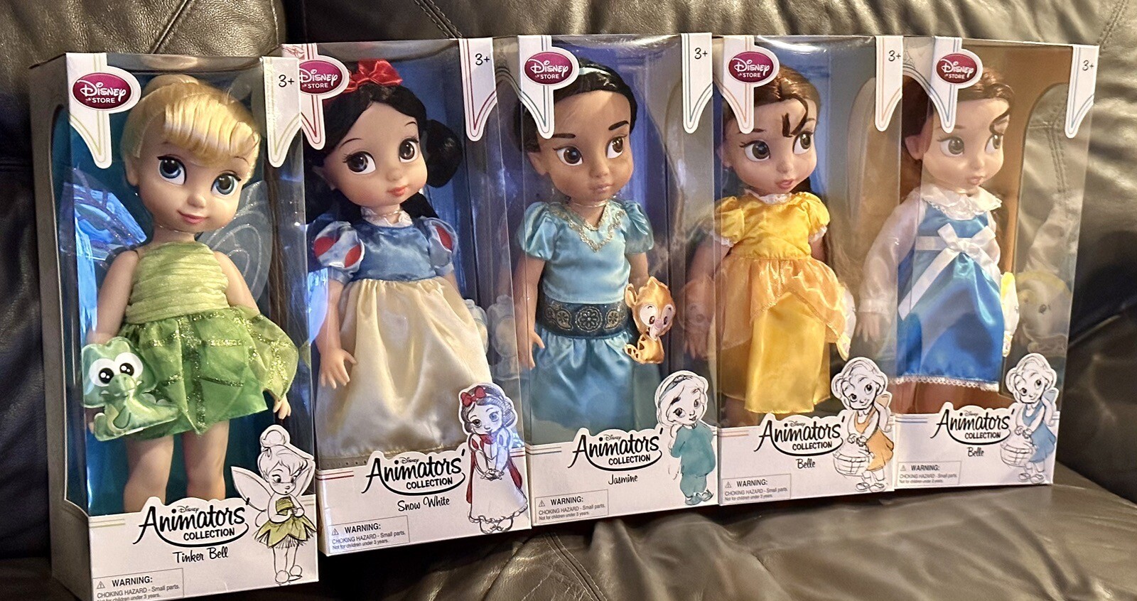 Disney Store Animator's Collection 16" Toddler Doll Lot of 5